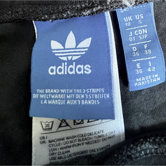 Adidas 3 Stripes women’s leggings size US small black - Picture 7 of 8